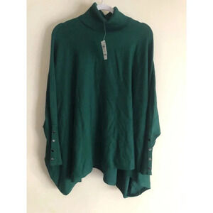 Alfani Women's Plus Size 0X TNeck Poncho Sweater